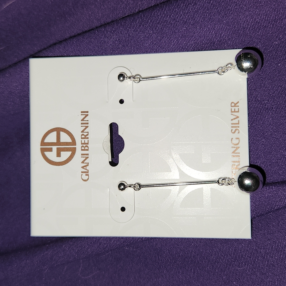 Giani Bernini Polished Ball Stick Drop Earrings